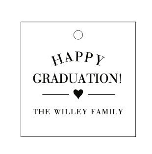 Letterpress Gift Tag Graduation 3