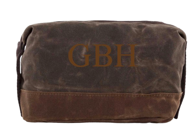 Waxed Canvas Dopp Kit