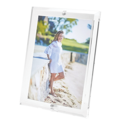 Acrylic Lucite Magnetic Photo Frame
