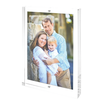 Acrylic Lucite Magnetic Photo Frame