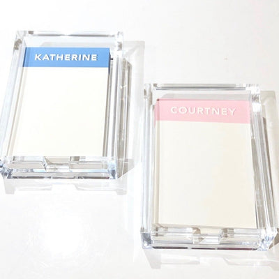 Acrylic Notecard Holder with Personalized Notes