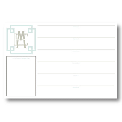 Custom Weekly Desk Planner