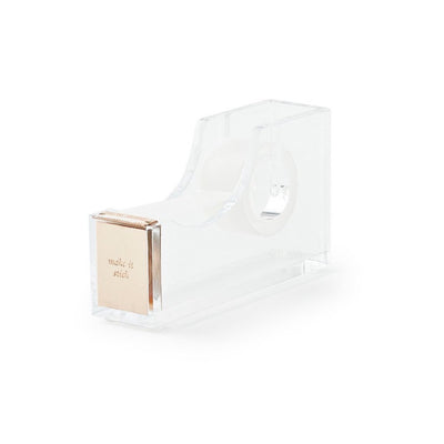 Acrylic Tape Holder with gold accents