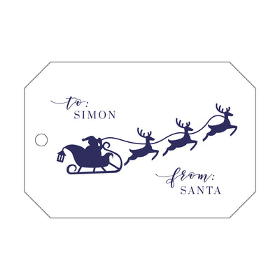 Letterpress Gift Tag Holiday 20