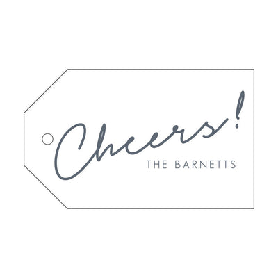Letterpress Gift Tag Cheers 10