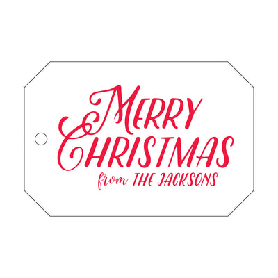 Letterpress Gift Tag Holiday 14