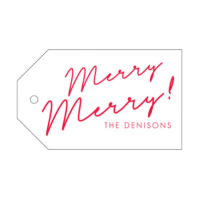 Letterpress Gift Tag Holiday 13