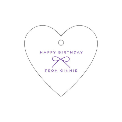 Letterpress Gift Tag Birthday 10