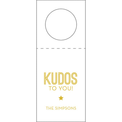 Cheers Bottle Tag Personalized Letterpress Shop Small Charlotte Hostess Gifting