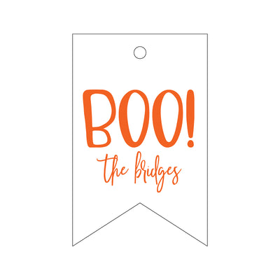 Letterpress Gift Tag Halloween 1
