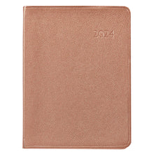 Load image into Gallery viewer, Leather Desk Diary - Metallics