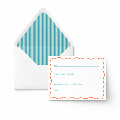 Fill in Thank You Notes - Wave