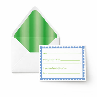 Fill in Thank You Notes - Blue