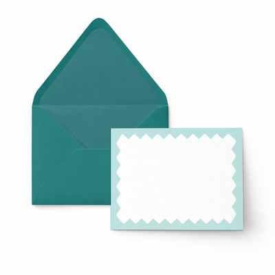 Teal Bordered Notes