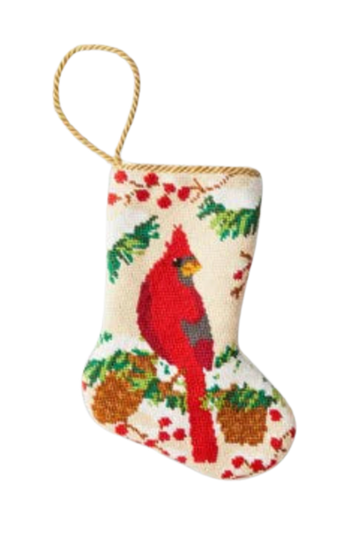 Christmas Cardinal Stocking