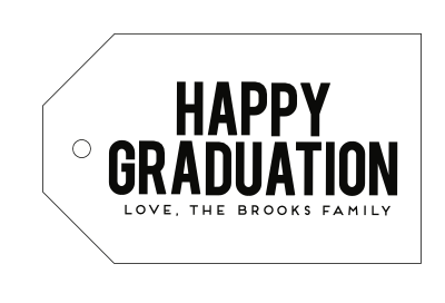 Letterpress Gift Tag Graduation 4