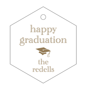 Letterpress Gift Tag Graduation 2