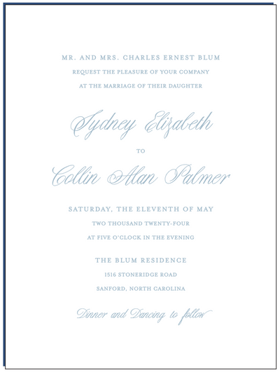 The Palmer Invitation Suite