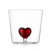 Load image into Gallery viewer, Glass Heart Tumbler
