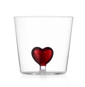 Glass Heart Tumbler