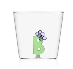 Glass Alphabet Tumbler