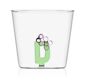 Glass Alphabet Tumbler