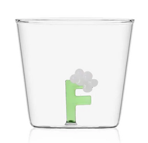 Glass Alphabet Tumbler