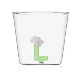 Glass Alphabet Tumbler