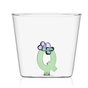 Glass Alphabet Tumbler