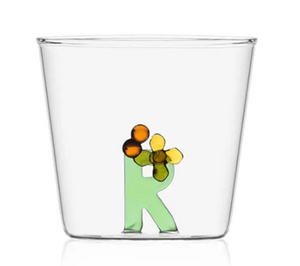 Glass Alphabet Tumbler