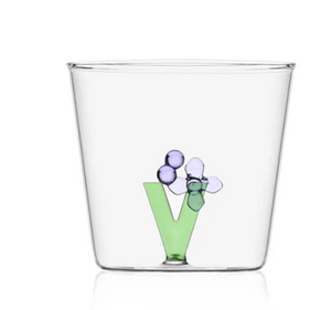 Glass Alphabet Tumbler