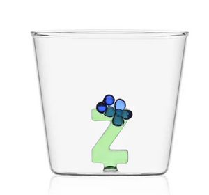 Glass Alphabet Tumbler