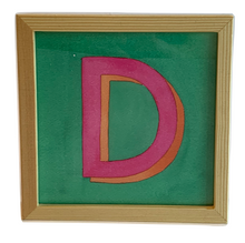 Load image into Gallery viewer, Alphabet Framed Decor