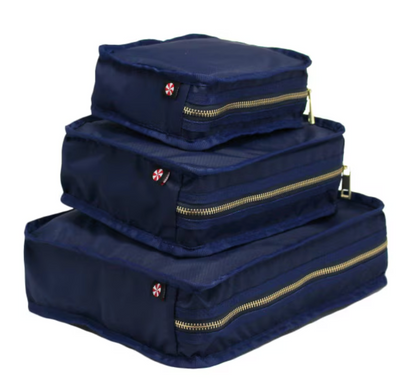 Navy Nylon Packing Cubes