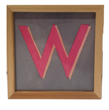Load image into Gallery viewer, Alphabet Framed Decor