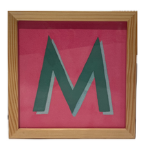 Load image into Gallery viewer, Alphabet Framed Decor