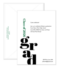 Load image into Gallery viewer, Graduation Party Invitation 1