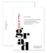 Load image into Gallery viewer, Graduation Party Invitation 1