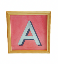 Load image into Gallery viewer, Alphabet Framed Decor