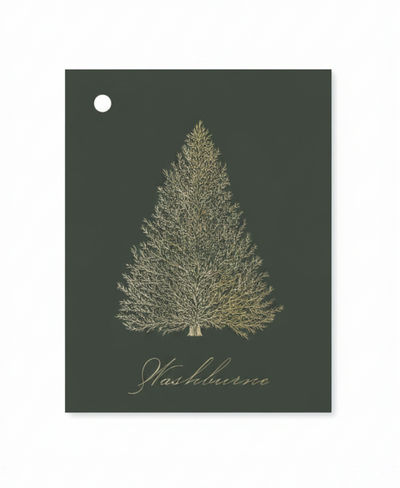 Engraved Christmas Tree Gift Tag