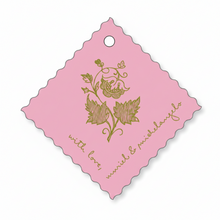 Load image into Gallery viewer, Engraved Squiggle Die Cut Gift Tag