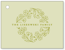 Load image into Gallery viewer, Engraved Family Monogram Gift Tag