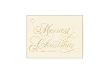 Load image into Gallery viewer, Engraved Merriest Christmas Gift Tag