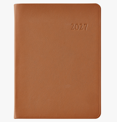 Leather Weekly Notebook - Traditional