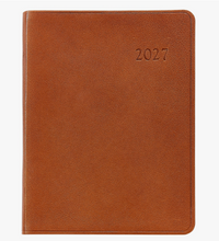 Load image into Gallery viewer, Leather Weekly Notebook - Traditional