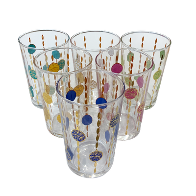 Colored Balls Tea Glasses