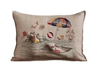 Day at the Beach Pocket Pillow
