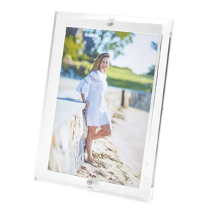 Acrylic Lucite Magnetic Photo Frame