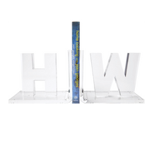 Load image into Gallery viewer, Lucite Acrylic Initial Bookend