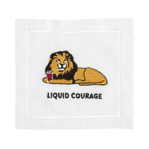 Lion Linen Coaster